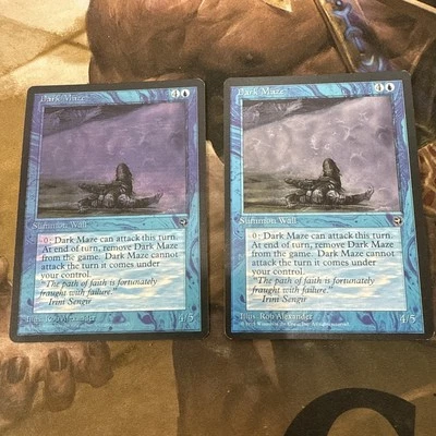 MTG Magic The Gathering Dark Maze Homelands Misprint Color Splotch - Image 1 of 3