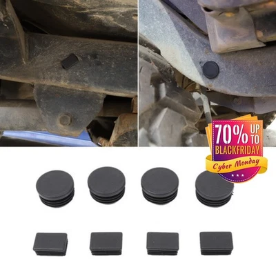 Black Fairing Chassis Frame Plugs Trim For 97+ Jeep Wrangler TJ Accessories 8pc Foto 1 de 4