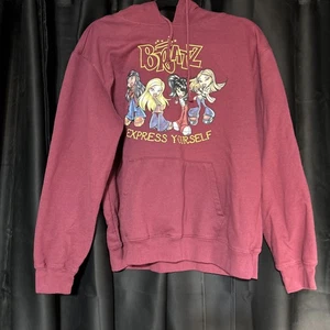 Burgunder Bratz Express Yourself Hoodie Sweatshirt Tasche kuschelig ~ XXL ~ 19 Kinder - Bild 1 von 4