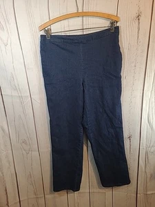 Jean Alfred Dunner Lake Victoria para mujer denim azul tiro medio calce relajado talla 12 - Imagen 1 de 3