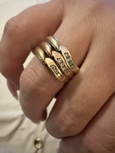 Tri Color Ring 14k Gold - Picture 1 of 3