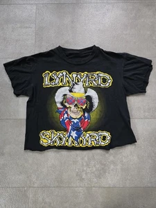 CAMISETA RECORTADA NEGRA VINTAGE AÑOS 90 LYNYRD SKYNYRD VERANO TOUR - Imagen 1 de 8