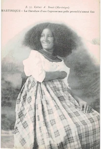 Capresse Antilles Woman Proverbial Hair 1910 Martinique French Region - Picture 1 of 2