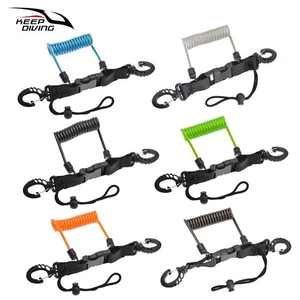 Diving Camera Leash TPU Spring Steel Wire Quick-Release Buckles on Both Ends - Picture 1 of 24