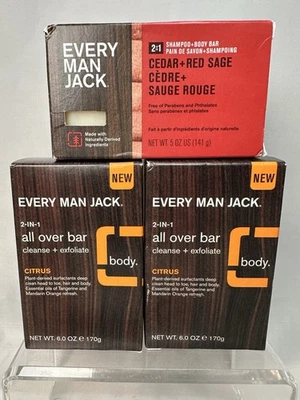 Every Man Jack Shampoo And Body Bar 5 Oz Set Of 3 - Image 1 of 4
