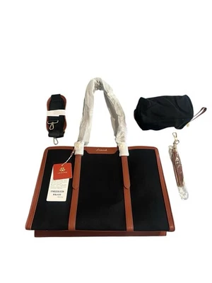 LOVEVOOK ноутбука сумка женщин черный коричневый отделки съемный ремень аксессуар чехол новый - Изображение 1 из 4