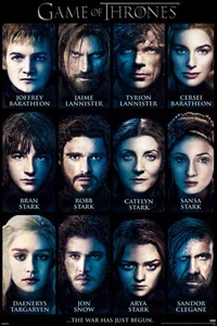 Game of Thrones Personaggi 24x36 Poster Robb Jon Arya Tyrion Sansa Jon Snow Regalo - Foto 1 di 1