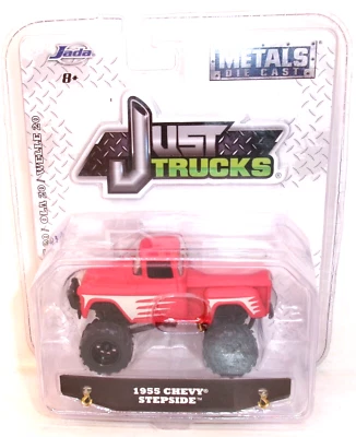 2018 JADA TOYS approx 1:50 (?) JUST TRUCKS WAVE 20 RED 1955 CHEVY STEPSIDE - Image 1 of 4