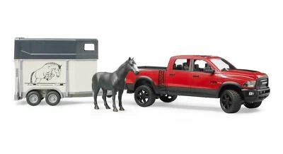 BRUDER 1:16 PICKUP RAM 2500 HEMI POWER WAGON CON TRASPORTO CAVALLO  02501 - Immagine 1 di 3