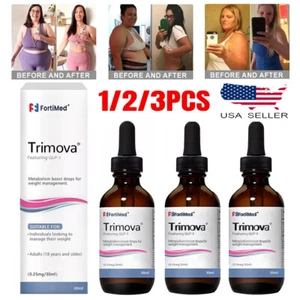 TRIMOVA Drops Effective WeightLoss Support & Boost Metabolism Vitamin Drops 30ml - Picture 1 of 16