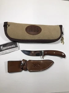 Browning 1886 Japan Fixed Blade Knife 1 of 2500 Limited Edition Rocky Mtn Elk - Picture 1 of 6