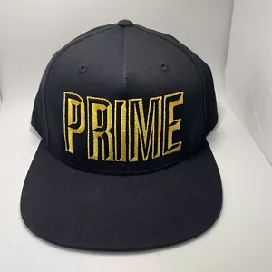 Prime Trinkmütze Kappe GOLD Logo NYC schwarz Druckknopflasche neu mit Etikett - Bild 1 von 8