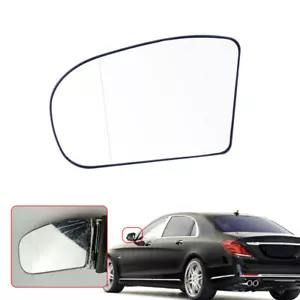 Left For Benz Mercedes E/C Class W211 W203 Wing Door White Mirror Glass Heated - Bild 1 von 7
