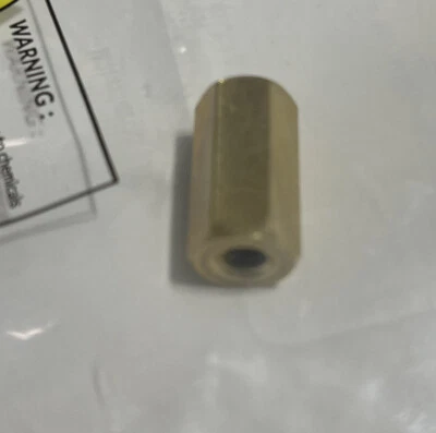 AMPG 3/4”L Brass Coupling Nut, #10-24 Size - Image 1 of 3