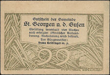 Billet de nécesité - notgeld - Autriche St Georgen a.d. Gusen 99 Heller 1920 !