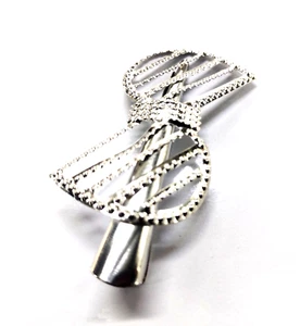 Women Hair Clip Silver Cut Clip Scroll Barrette Southwest Metal Hair Styling - Picture 1 of 12
