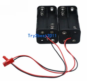 2pcs Battery Box Of Receiver Holder Case 4 AA 6v For RC Model JST Plug - Picture 1 of 6
