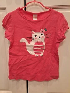 Gymboree Girls Size 5T Sparkly Cat Shirt NWT - Picture 1 of 3