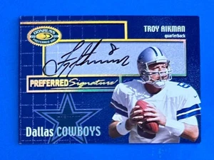 2000 Donruss Preferred QBC Signatures Troy Aikman #PS-10 Autograph Auto Cowboys - Picture 1 of 2
