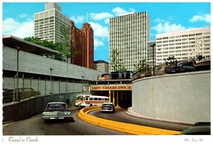 Tunnel per il Canada, Detroit, Michigan 1964 cartolina timbrata 1978 - Foto 1 di 2