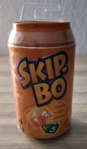 Skip-Bo Dice Travel Game Mattel Orange Tin Soda Can European Version New - Picture 1 of 6