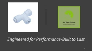 Paquete de 3 accesorios de agua RO Union Tee (3/8" empujar para conectar)  - Imagen 1 de 1