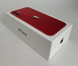 iPhone 11 Red 64GB Empty Box No Phone Box Only With Instructions Paperwork - Photo 1 sur 8