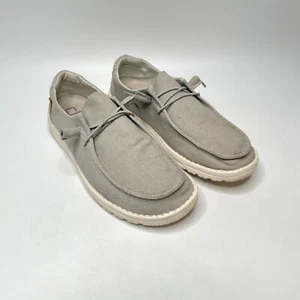 HEY DUDE Wendy Light Gray Chambray Casual Shoes Womens Size 10 Style #121413058 - Picture 1 of 7