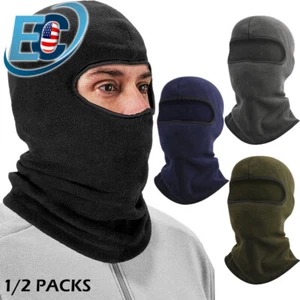 Maschera intera sci passamontagna invernale antivento pile collo caldo per freddo - Foto 1 di 19