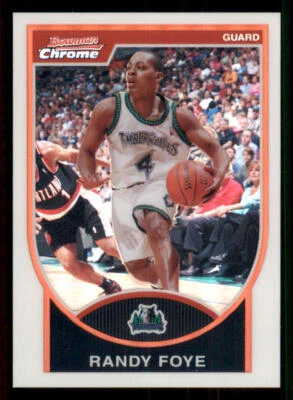 2007-08 Bowman Chrome Refractors #56 Randy Foye /299 - Image 1 of 2