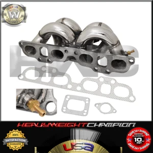 Colector de acero inoxidable T3 Turbo para Nissan SR20 SR20DET S13 S14 180SX 200SX SE-R G20 - Imagen 1 de 1