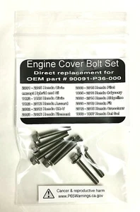 Bolts for Honda Engine Air Filter Box (set of 7) Stainless Steel - Picture 1 of 2