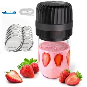 Electric Mason Jar Vacuum Sealer Kit for Wide-Mouth & Regular-Mouth Mason Jars,  - Picture 1 of 7