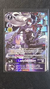 LadyDevimon Alt Art BT11-083 M PF Digimon fase dimensionale - Foto 1 di 2