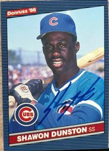 Shawon Dunston Autographed 1986 Donruss #311 - Picture 1 of 1