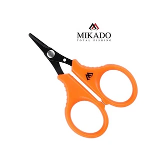 Tijeras de pesca ergonómicas MIKADO pequeñas (9,5 cm) Braid Cutter tijeras de potencia tijeras - Imagen 1 de 2