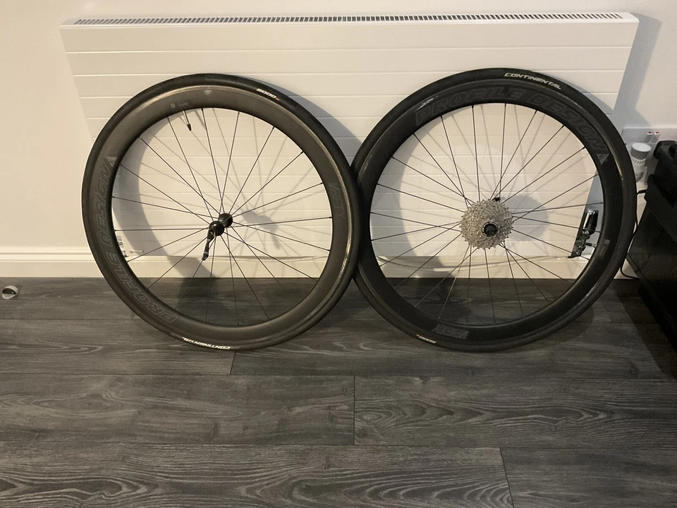 Profile Design Fifty carbon clincher wheelset - Image 1 of 4