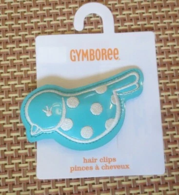 Niña GYMBOREE PÁJARO TURQUESA AZUL pelo moño pasador nuevo con etiquetas 2T 3T 4T 5 6 Foto 1 de 3