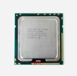 Processeur CPU serveur six cœurs Intel Xeon X5680 3,33 GHz LGA1366 SLBV5 12 Mo cache - Photo 1/3