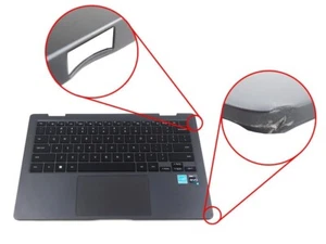 SAMSUNG NP730QED US KEYBOARD PALMREST ASSEMBLY BA98-03169A ***DENT IN CORNER*** - Bild 1 von 2