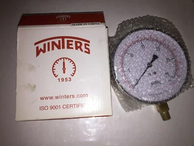Winters Instruments PG-45-0-30-4L 0-30 PSIG 4.5" 1/4" NPT Pressure Gauge - Image 1 of 2