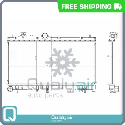 Radiador para 14-18 Subaru Forester H4 2,0 l/2,5 l - OE# SU3010657 QL Foto 1 de 4