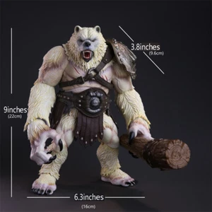 Juguetes de memoria Oso blanco Guerrero Antiguo Warcraft Serie PVC Acción Figura Stock - Imagen 1 de 6