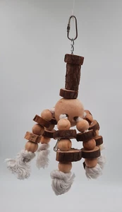 Premier Pet Bird Toy Perch Blocks With Rope and BELLS Made with SAFE materials - Picture 1 of 5
