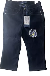 Gloria Vanderbilt Blue Jean Capris Crop Pants Womens Size6 SlimmingTummy Panels - Picture 1 of 3