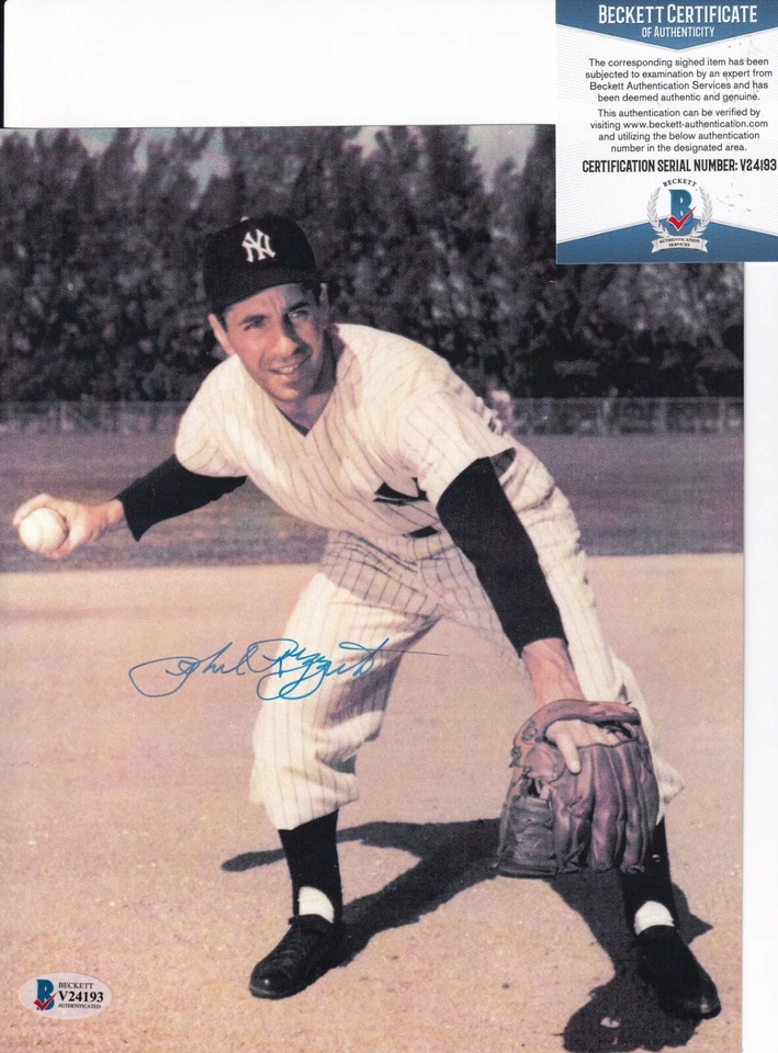 PHIL RIZZUTO signed (NEW YORK YANKEES) autographed 8X10 photo BECKETT V24193 - Image 1 of 1