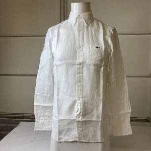 VINEYARD VINES Linen Solid Button-Down Shirt Men's Size XS White Cap - Picture 1 of 6