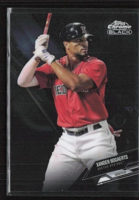 2021 Topps Chrome Black #18 Xander Bogaerts Boston Red Sox (X) - Image 1 of 2