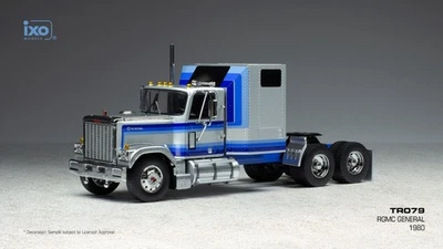 IXO 1/43 TRUCK TRACTOR CAB TR079 GMC General Argento 1980 "Smokey & the bandit" - Immagine 1 di 4