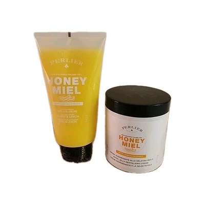 Perlier Honey Miel Lemon Extract Body Cream 16.9 Oz With 8.4 Ounce Shower Cream  - Image 1 of 4
